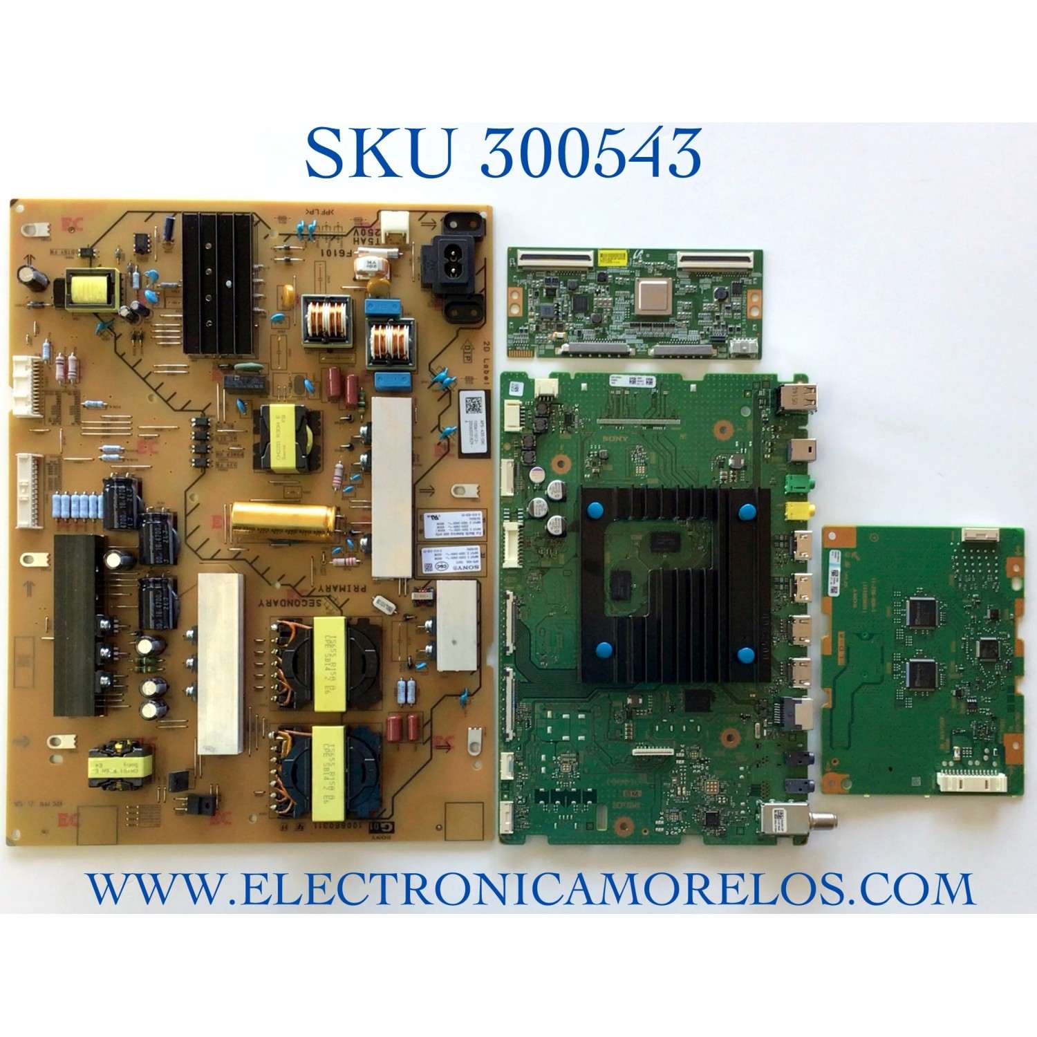 KIT DE TARJETAS PARA TV SONY BRAVIA 4K·UHD·HDR / MAIN A5014255A 160 / 1-006-895-21 / T-CON 45103E / 20Y_S65JU22MQV0.1 / DRIVER A5012967A 228 / 1-006-902-11 / 100690111 / FUENTE 100611012 / APS-435 / 100660311 / LSY650FF03-A01 / YDAF065DND01 / XBR-65X900H
